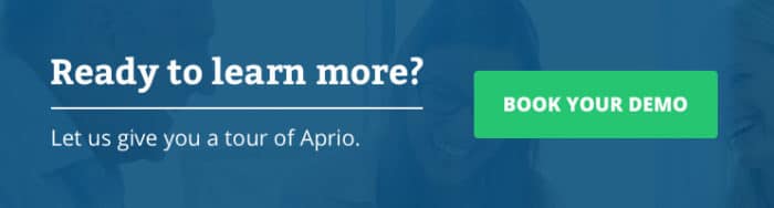 Ready to learn more? Book an Aprio demo