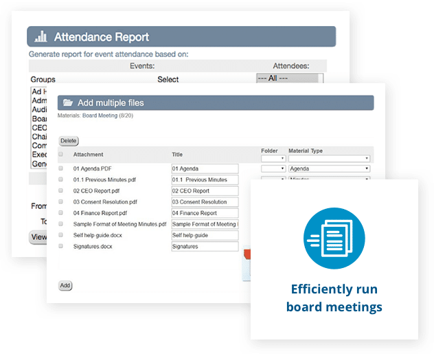Efficiently run board meetings with Aprio board portal software