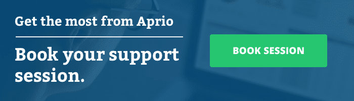 Book your Aprio support session now.